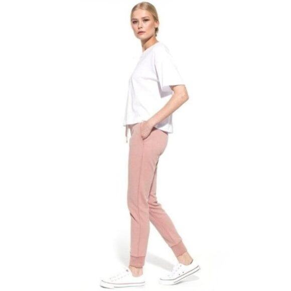 Tru Project Sustainable 100% Cotton Pink Hoodie Jogger Pants Set Size Large - Picture 1 of 10